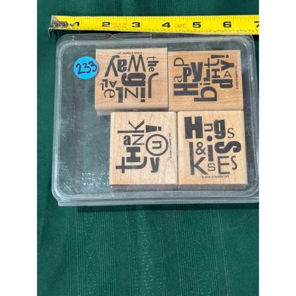 Ink stamps (see shop profile for other stamp sets)